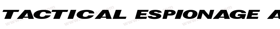 Tactical Espionage Action字体转换